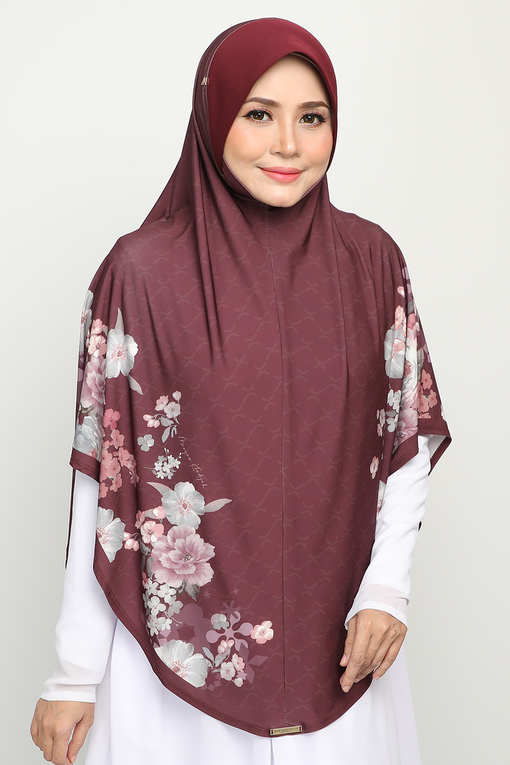 Sarung Printed Ghaniyah Maroon Oak